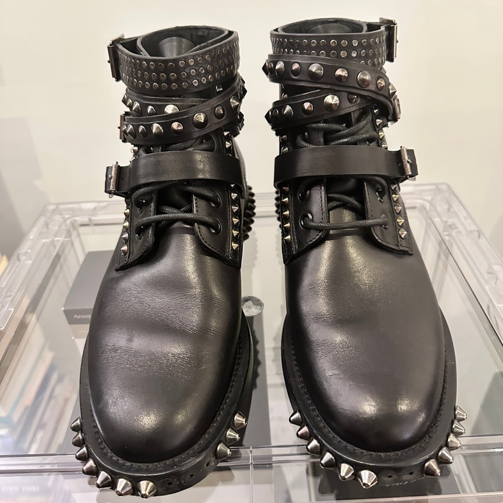 Hedi Slimane Era Saint Laurent Paris FW13 Studded Ankle Boots IT 39 / US 8.5 - Picture 5 of 16